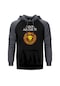 Amon Amarth Skull Gri Reglan Kol Kapşonlu Sweatshirt Gri (551192469) Gri