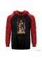 Apex Legends Caustic Kırmızı Reglan Kol Kapşonlu Sweatshirt Kırmızı