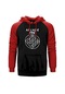 Arcade Fire Reflektor Kırmızı Reglan Kol Kapşonlu Sweatshirt Kırmızı (556065551)
