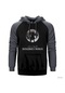 Ariana Grande Moon Gri Reglan Kol Kapşonlu Sweatshirt Gri