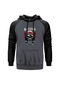 Asking Alexandria Skull Gri Reglan Kol Kapşonlu Sweatshirt Gri (556199159) Gri