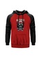 Asking Alexandria Skull Kırmızı Reglan Kol Kapşonlu Sweatshirt Kırmızı (556199217) Kırmızı