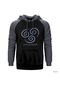 Avatar Air Bender Gri Reglan Kol Kapşonlu Sweatshirt Gri