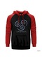 Avatar Air Bender Kırmızı Reglan Kol Kapşonlu Sweatshirt Kırmızı