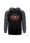 Avenged Sevenfold Red Gri Reglan Kol Kapüşonlu Unisex Sweatshirt Gri