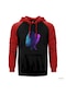 Baby Grooth Kırmızı Reglan Kol Kapşonlu Sweatshirt Kırmızı