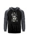 Baphomet Cliphas Levi Del Gri Reglan Kol Kapşonlu Sweatshirt Gri