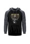 Bathuska Raskol Gri Reglan Kol Kapşonlu Sweatshirt Gri