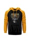 Bathuska Raskol Sarı Reglan Kol Kapşonlu Sweatshirt Sarı