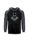 Batman Head Gri Reglan Kol Kapşonlu Sweatshirt Gri (551191649) Gri