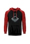 Batman Head Kırmızı Reglan Kol Kapşonlu Sweatshirt Kırmızı (551191672) Kırmızı