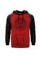 Behemoth Abyssus Abyssum Kırmızı Reglan Kol Unisex Sweat Hoodie Kırmızı