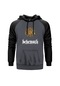 Behemoth Fire Gri Reglan Kol Kapşonlu Sweatshirt Gri (551880586) Gri