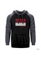 Big Bang Gri Reglan Kol Kapşonlu Sweatshirt Gri