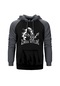 Black Label Society Zakk Wylde Star Gri Reglan Kol Kapşonlu Gri