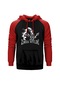 Black Label Society Zakk Wylde Star Kırmızı Reglan Kol Kapşonlu Kırmızı