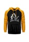 Black Label Society Zakk Wylde Star Sarı Reglan Kol Kapşonlu Sarı
