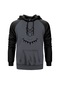 Black Panther With Necklace Gri Reglan Kol Kapşonlu Sweatshirt Gri (534977398)