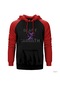 Black Sabbath Blink Kırmızı Reglan Kol Kapşonlu Sweatshirt Kırmızı