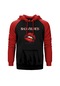 Black Veil Brides Love Ist Alw Fair Kırmızı Reglan Kol Kapşonlu Kırmızı