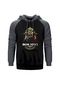 Bon Jovi Wanted 1983 Gri Reglan Kol Kapşonlu Sweatshirt Gri