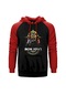 Bon Jovi Wanted 1983 Kırmızı Reglan Kol Kapşonlu Sweatshirt Kırmızı
