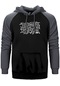 Brutal Truth Classic Gri Renk Reglan Kol Kapşonlu Sweatshirt