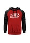 Bullet For My Valentine Kırmızı Reglan Kol Unisex Sweat Hoodie Kırmızı