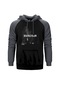 Burzum Woods Gri Reglan Kol Kapşonlu Sweatshirt Gri