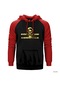 Command & Conquer Logo Kırmızı Reglan Kol Kapşonlu Sweat Kırmızı