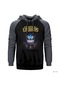 Cute Gri Reglan Kol Kapşonlu Sweatshirt Gri