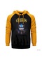 Cute Sarı Reglan Kol Kapşonlu Sweatshirt Sarı