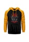Dark Funeral Tour Sarı Reglan Kol Kapşonlu Sweatshirt Sarı