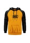 Darkthrone Logo2 Sarı Reglan Kol Kapşonlu Sweatshirt Sarı