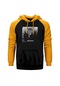 Darkthrone Panzerfaust Sarı Reglan Kol Kapşonlu Sweatshirt Sarı