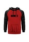 David Bowie Logo Kırmızı Reglan Kol Unisex Sweatshirt Hoodie Kırmızı