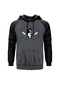 Dead Alive Cat Gri Reglan Kol Kapşonlu Unisex Sweatshirt Gri