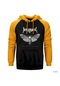 Death Angel The Evil Divide Sarı Reglan Kol Kapşonlu Sweatshirt Sarı
