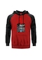Death Symbolic Kırmızı Reglan Kol Kapşonlu Sweatshirt Kırmızı (551879385) Kırmızı