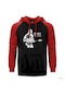 Dire Straits Concert Kırmızı Reglan Kol Kapşonlu Sweatshirt Kırmızı