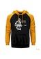 Dire Straits Concert Sarı Reglan Kol Kapşonlu Sweatshirt Sarı