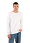 Dk Daksel Special Product Regular Fit Erkek Sweatshirt Beyaz