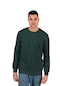 Dk Daksel Special Product Regular Fit Erkek Sweatshirt Koyu Yeşil
