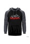 Easy Riders Gri Reglan Kol Kapşonlu Sweatshirt Gri
