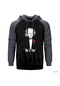 Einstein Emc2 Gri Reglan Kol Kapşonlu Sweatshirt Gri