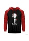 Einstein Emc2 Kırmızı Reglan Kol Kapşonlu Sweatshirt Kırmızı