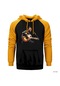 Elvis Presley Sarı Reglan Kol Kapşonlu Sweatshirt Sarı