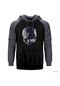 Eminem 8Mil Gri Reglan Kol Kapşonlu Sweatshirt Gri