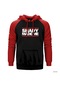 Eminem Shady Made Me Kırmızı Reglan Kol Kapşonlu Sweatshirt Kırmızı