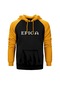 Epica Logo Sarı Reglan Kol Kapşonlu Sweatshirt Sarı